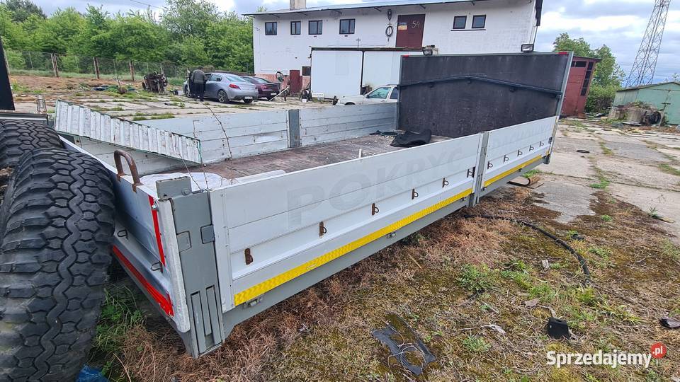 Przyczepa 5 m aluminiowe burty tandem hamulec świętokrzyskie Ostrowiec Świętokrzyski
