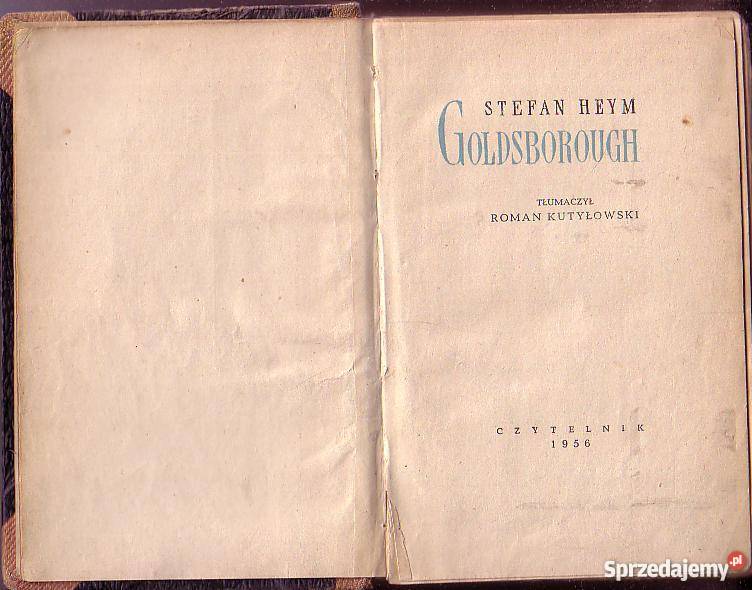 9443 GOLDSBOROUGH STEFAN HEYM Proza i poezja Czyrna