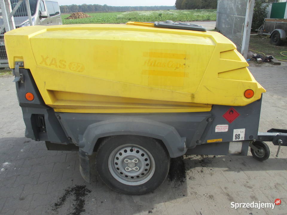 Sprężarka śrubowa kompresor Atlas Copco XAS87KD Pleszew