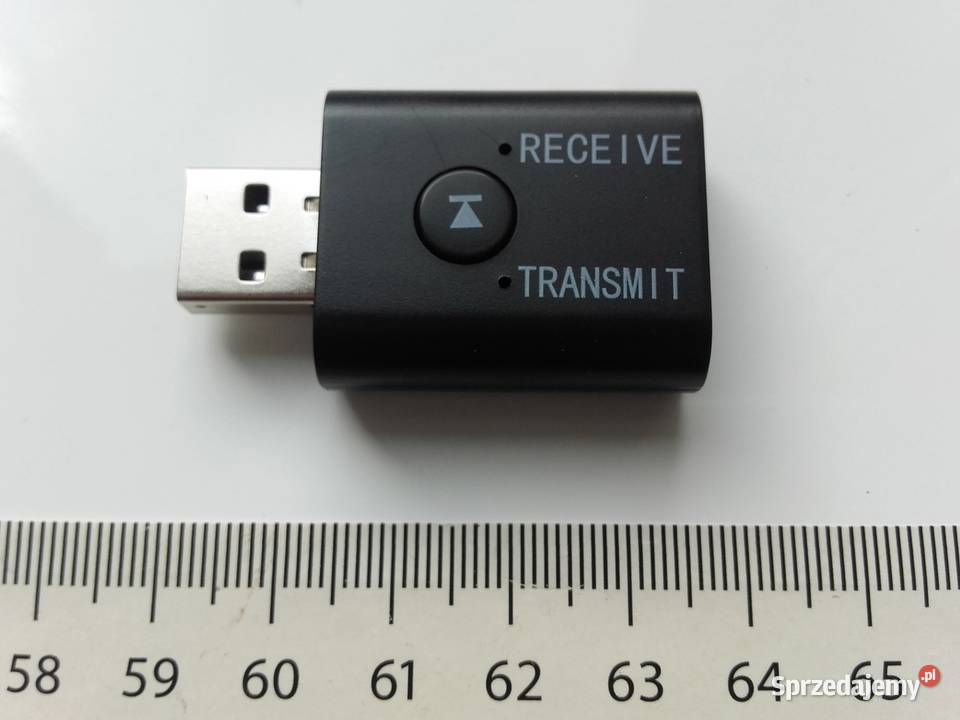 2w1 odbiornik nadajnik BT 5.0, jack 3,5mm, USB, słuchawki, TV, MP3, adapter