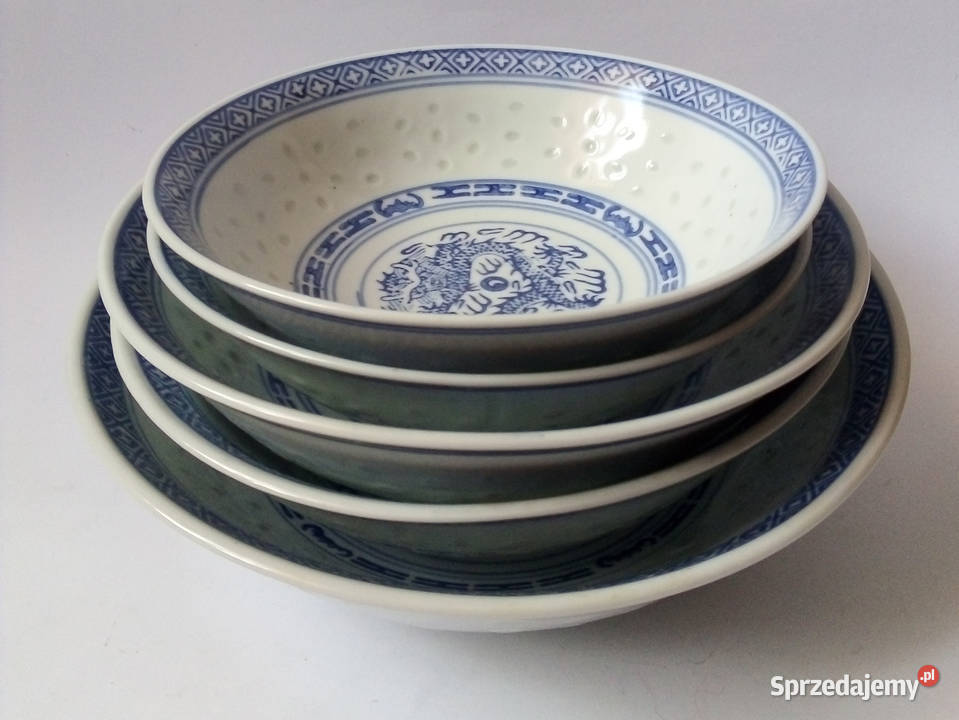 chińska porcelana ryżowa vintage talerze Częstochowa