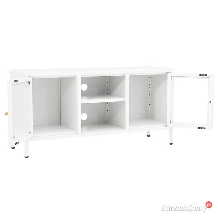 Szafka pod telewizor biała 105x35x52 stal i mazowieckie Warszawa