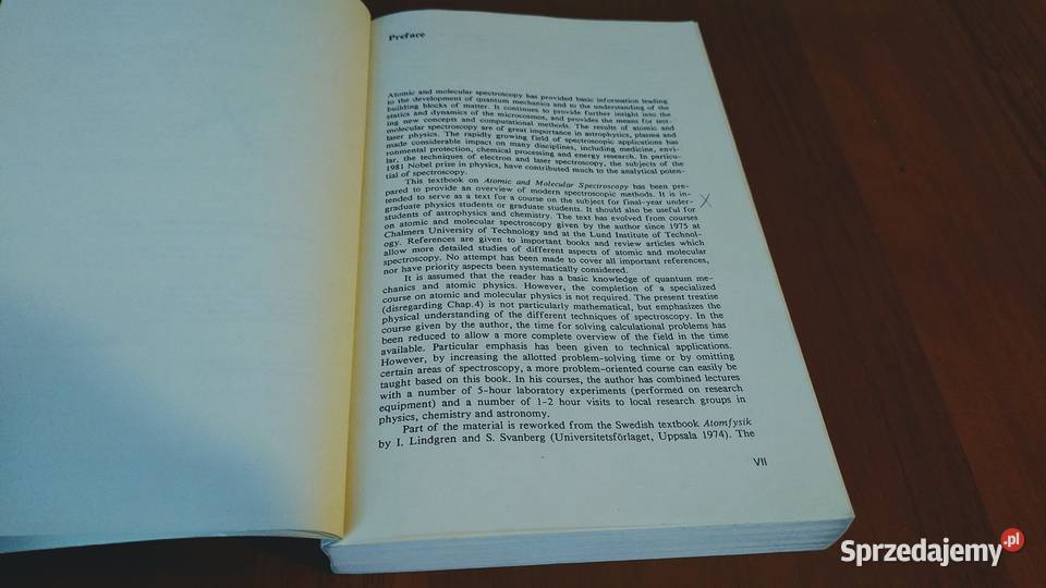 Atomic and molecular spectroscopy basic aspects ISBN 038755243X Książki naukowe i popularnonaukowe