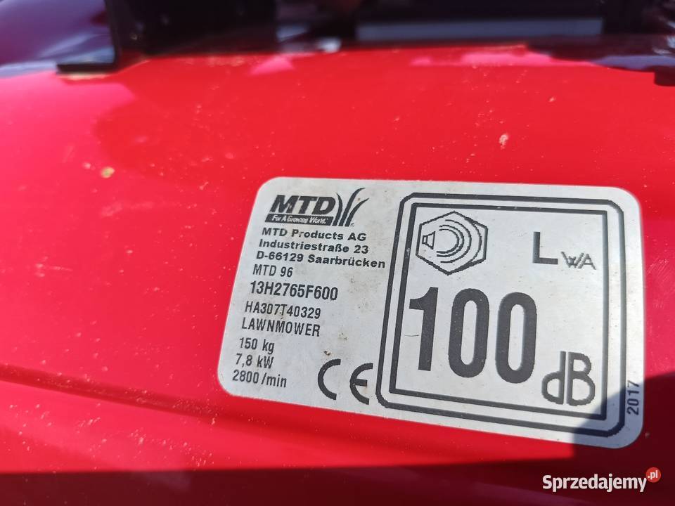 Kosiarka Traktorek MTD mało używana Kopanica
