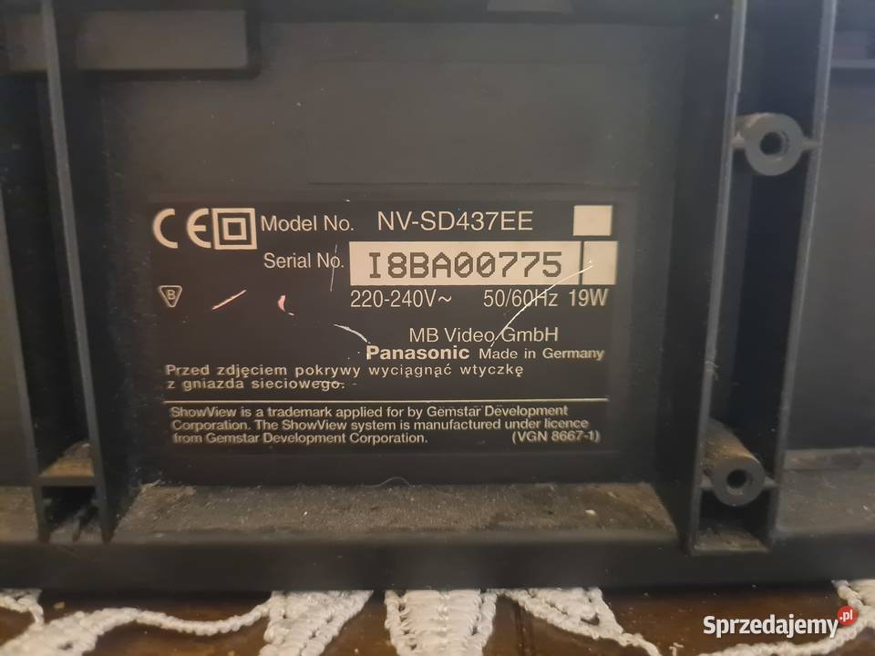 Sprzedam sprawny używamy magnetowid Panasonic Chorzów