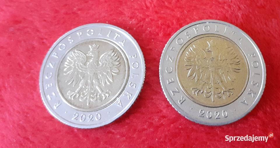 5 złotych 2020 niski nakład stan idealny Sosnowiec
