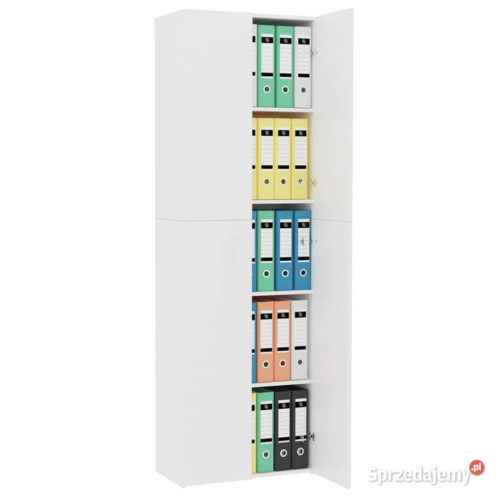 Szafa biurowa biała 60x32x190 materiał Warszawa