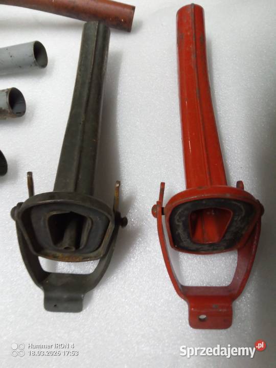 Lejek metalowy kanister mix auto PRL Kanistry, lejki i pompki Przemyśl