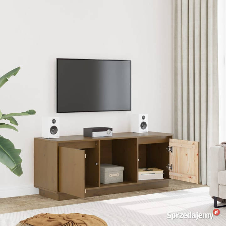 Szafka pod TV miodowy brąz 1105x35x44 lite Warszawa
