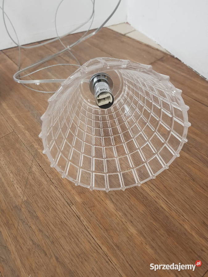 Lampa wisząca STOŻEK SZKŁO mała fajna stół Warszawa