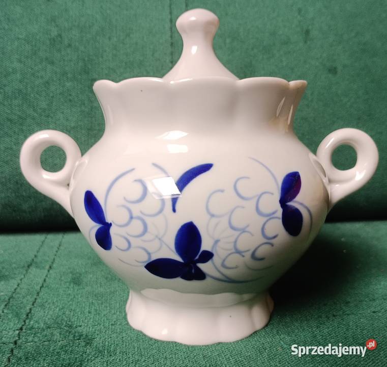 Cukiernica fajans vintage PRL Antyki, Sztuka, Kolekcje Zbylitowska Góra