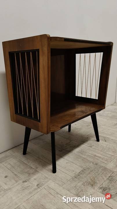 stolik radiowy PRL żyłki patyczak vintage design Radomsko