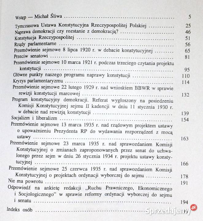 O demokracji i parlamentaryzmie Mieczysław