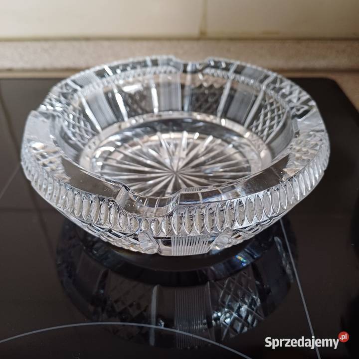 Kryształowa popielniczka popielnica Sieradz
