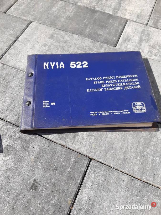Ksiazka katalog czesci nysa 523 opolskie