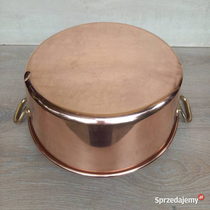 Duża miedziana misa miedziany garnek do powideł Warszawa