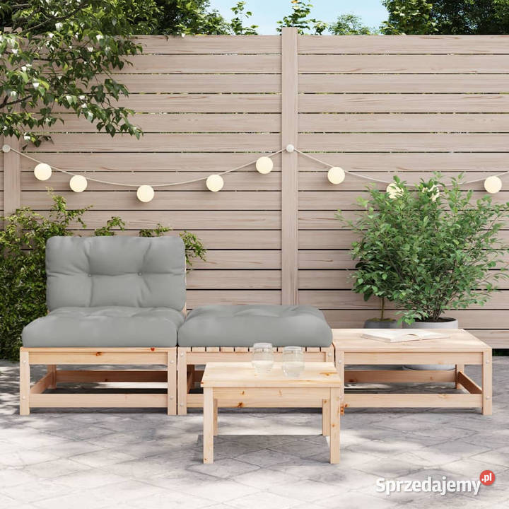 Ogrodowa sofa bez podłokietników z poduszkami i Warszawa