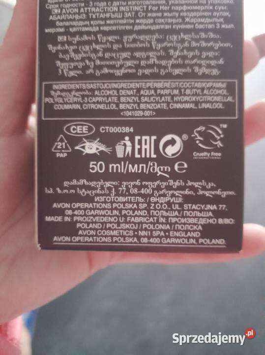 Woda perfumowana Avon Attraction Instinct For śląskie Siewierz