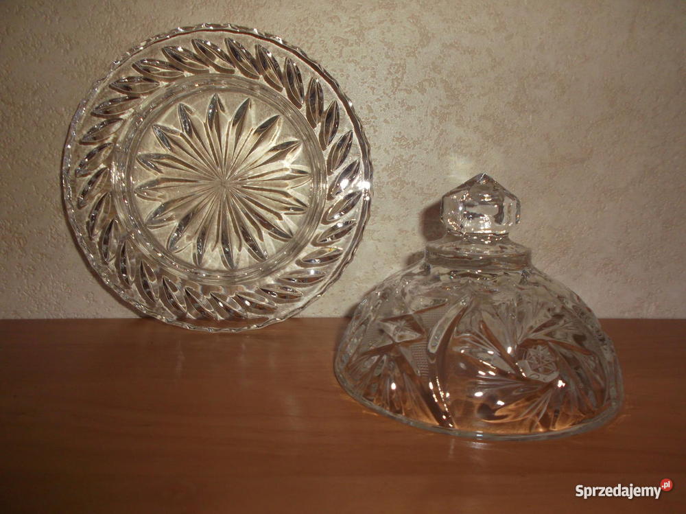 Kryształowa maselniczka i mlecznik Czersk