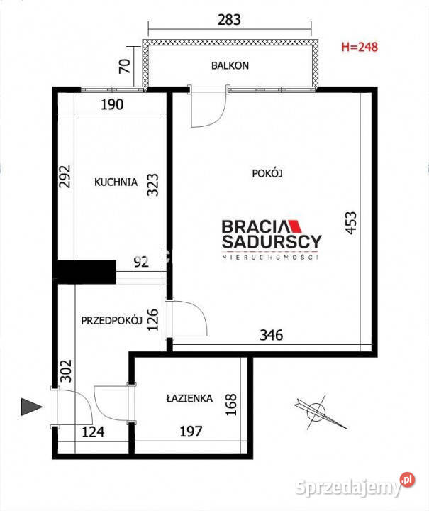 Mieszkanie 291 metrów 1 pokojowe Kraków Ugorek
