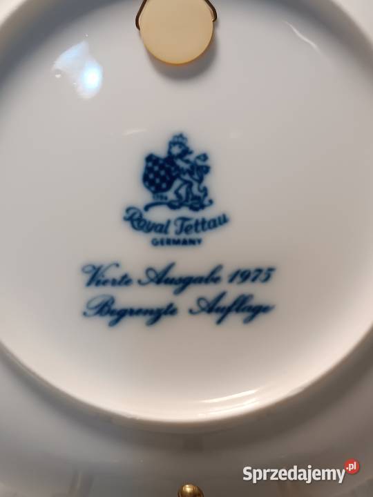 Royal TETTAU Talerz Kolekcjonerski Julen 1975 Dobrzany