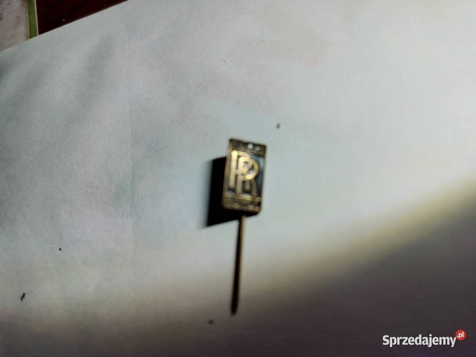 rolls roys logo przypinka na odziez mini 8x13mm