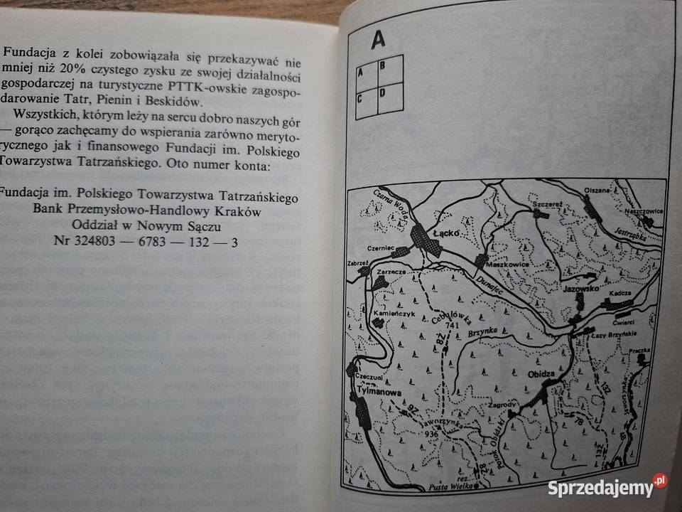 Pasmo Radziejowej Beskidu Sądeckiego A Mapy i przewodniki sprzedam