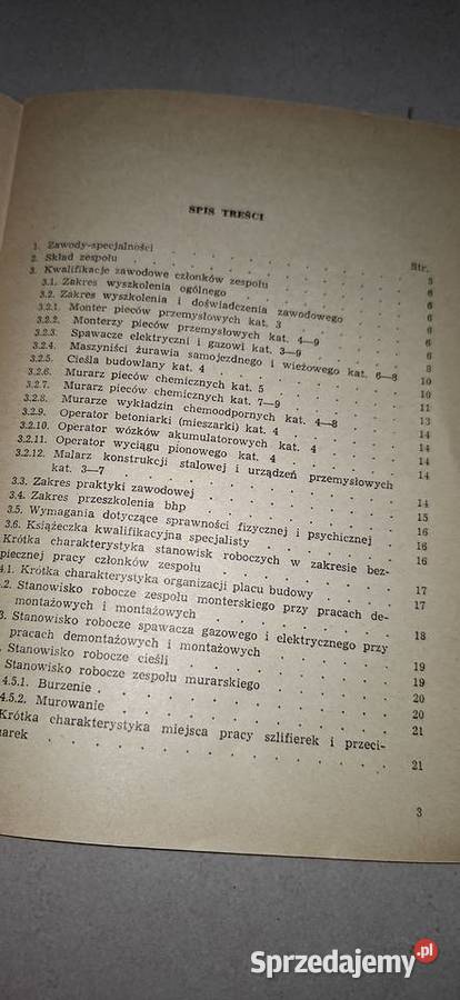 Karta BHP PRL 1972 unikatowy poradnik chemika
