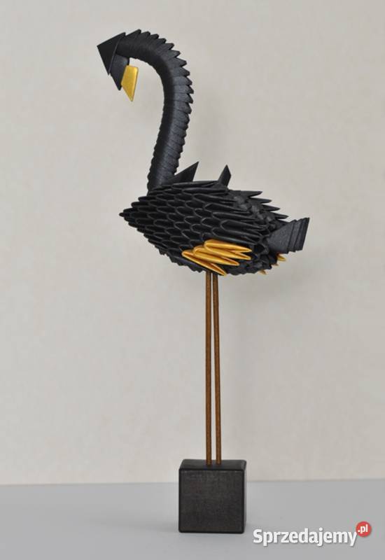 Flaming origami modułowe 3D papier metaliczny Szczecin