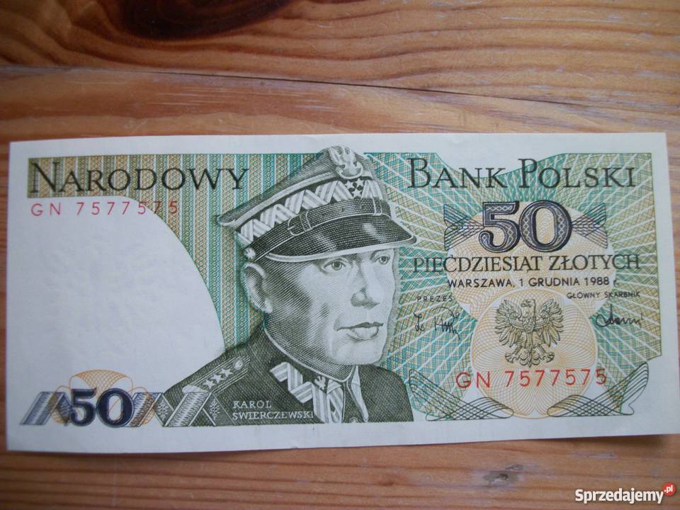 banknot 50 z1988roku Przemyśl