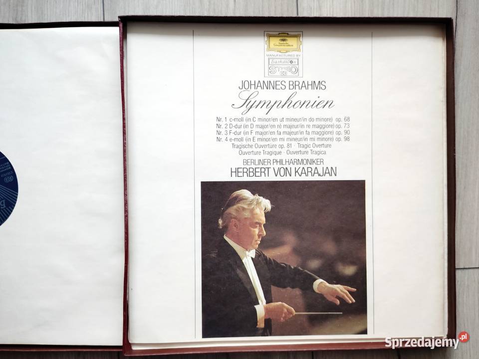 Johannes Brahms Symfonie 1 4 albumy winylowe Wronki