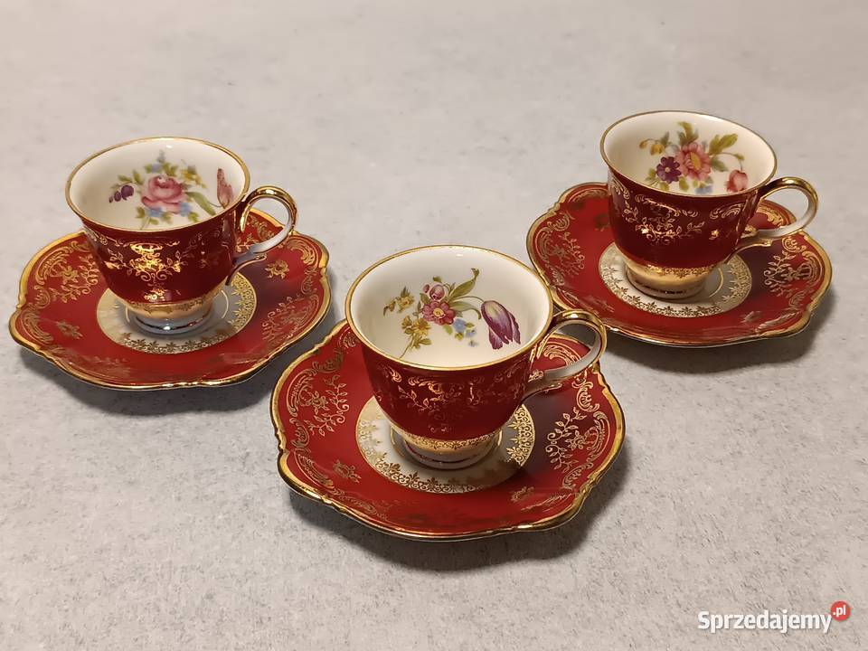 ZEH SCHERZER Duet Róże Kolekcjonerska Filiżanka Stargard
