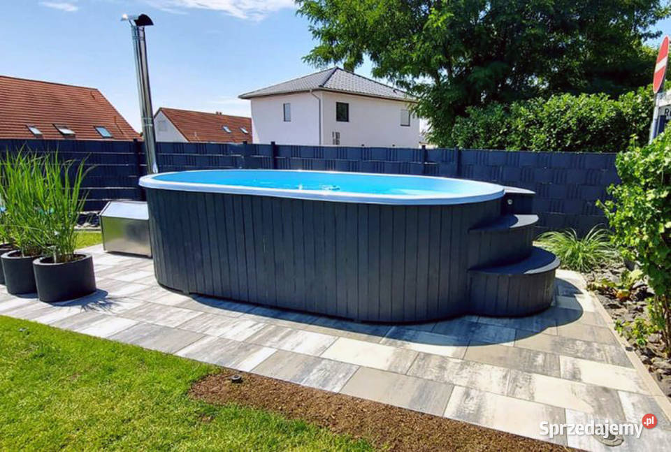 BASEN WOLNOSTOJĄCY 400x200 z JACUZZI Hydromasaż Baseny
