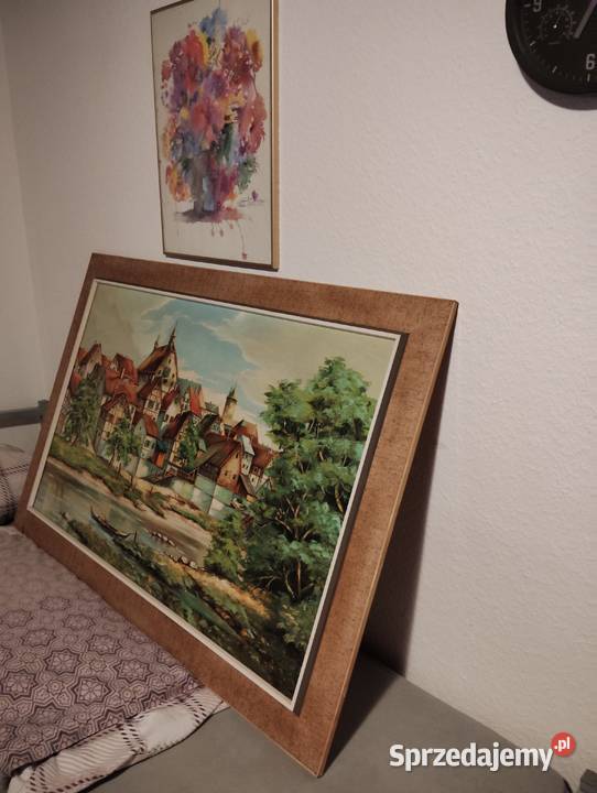 Stary obraz na płótnie Besigheim Przedbórz