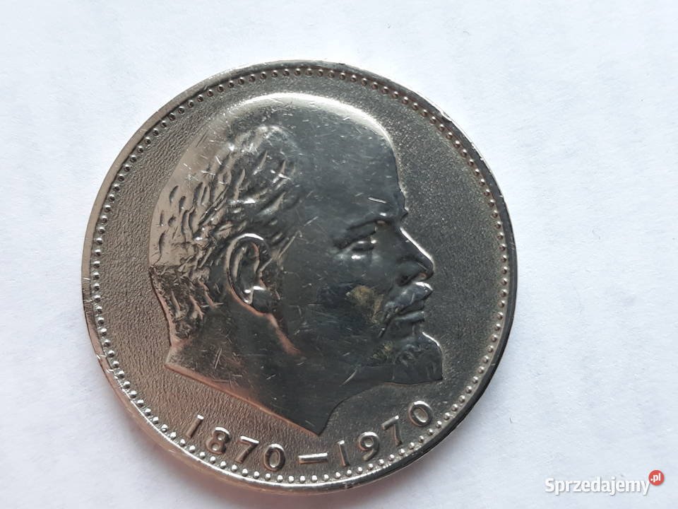 Moneta 1 rubel 18701970 Lenin Warszawa