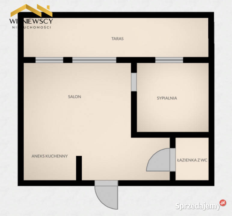 Na wynajem 2 pokoje umeblowane taras parking