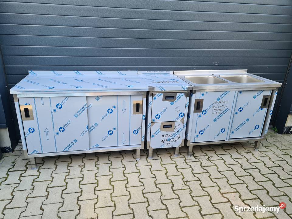 Ciąg Kuchenny Gastronomiczny Stół Szafka Drzwi