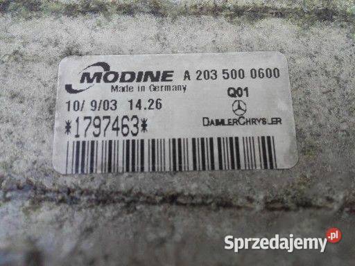 Intercooler Mercedes 203 209 2035000600 WYSYŁKA Międzychód