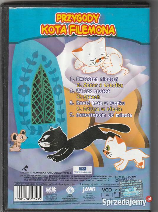 Film Przygody kota Filemona Kwiecień plecień VCD CD sprzedam