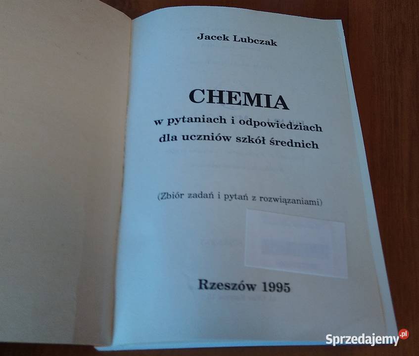 Chemia w pytaniach i odpowiedziach uczniów szkół skrypt, zeszyt ćwiczeń, zbiór zadań, testów pomorskie