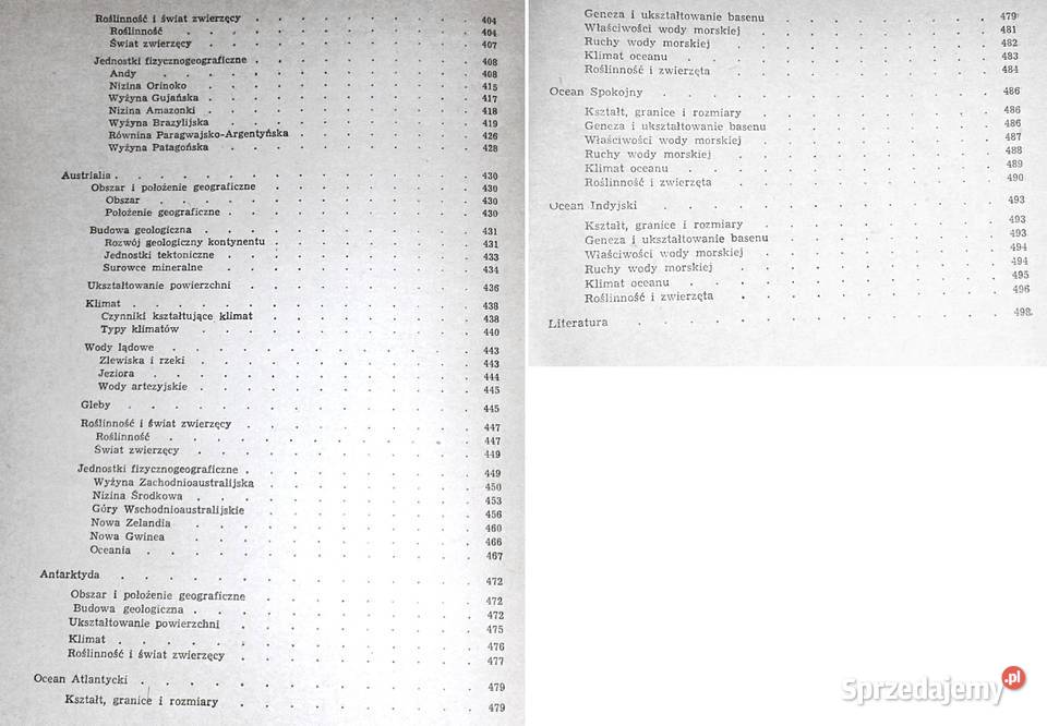 Geografia fizyczna Części świata Zarys Chełm sprzedam