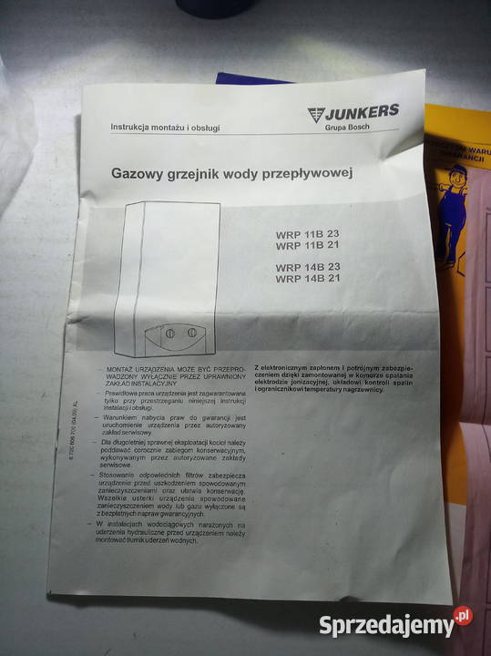 Gazowy grzejnik wody przepływowej Pozostałe mazowieckie Warszawa