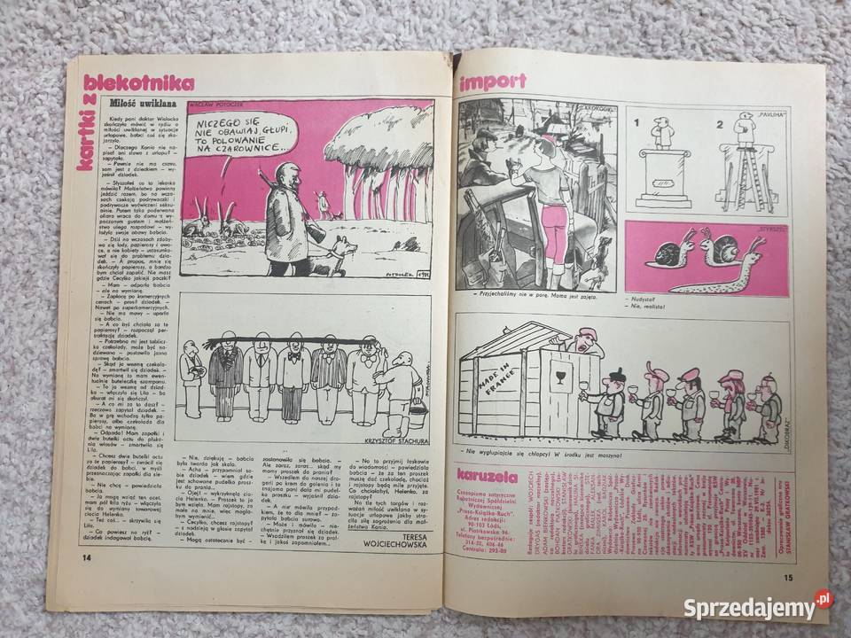 Karuzela Czasopismo Satyryczne 16652 1981 Gdynia