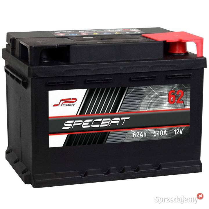 Akumulator SPECBAT 62Ah 540A EN PRAWY PLUS Lubin