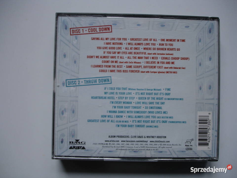 WHITNEY HOUSTON GREATEST HITS 2CD Płyty i kasety Zielona Góra