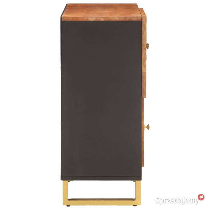 Szafka brązowoczarna 80x335x75 lite drewno mango Szafki Warszawa sprzedam