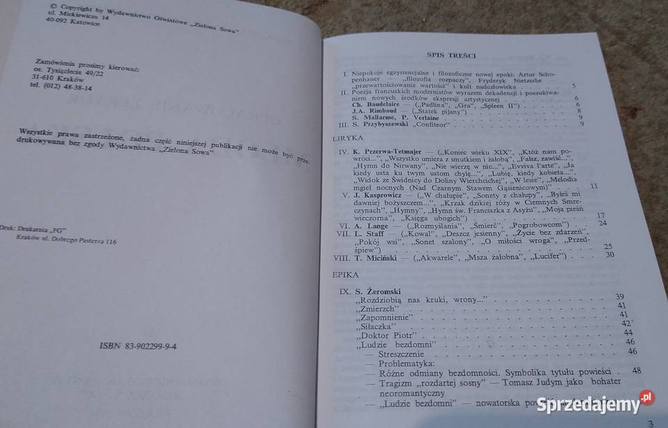 Młoda Polska opracowanie lektur Olszaniecka ISBN 8386740442 Gdańsk sprzedam