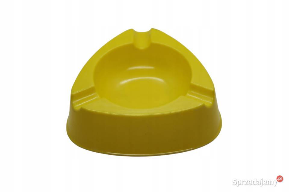 Trójkątna Popielniczka Plastikowa z Uchwytami na sprzedam