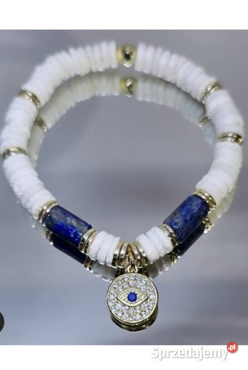 Bransoletka Oko Proroka muszla kamień Lapis Wrocław