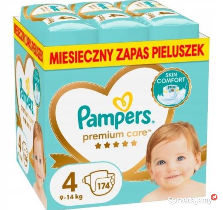 Pampersy Pampers premium 4 okazja 174 Sztuk Radomsko
